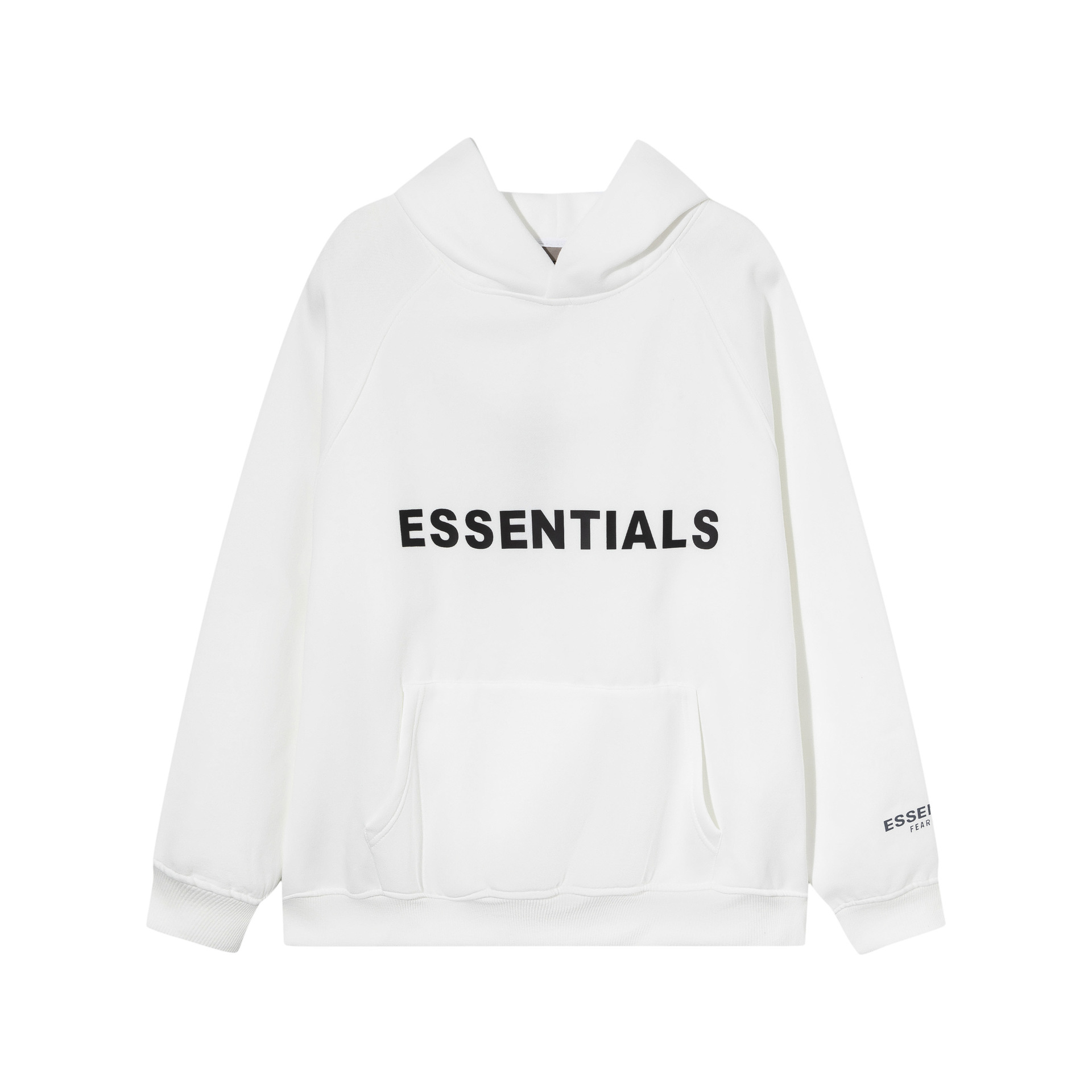 跨境美式FOG新款黑色字母ESSENTIAL套头连帽卫衣男女加绒高街帽衫 61