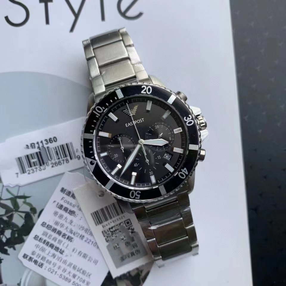 WATCH大表盘飞行员手表男表三眼六针多功能计时日历运动男AR11360 7