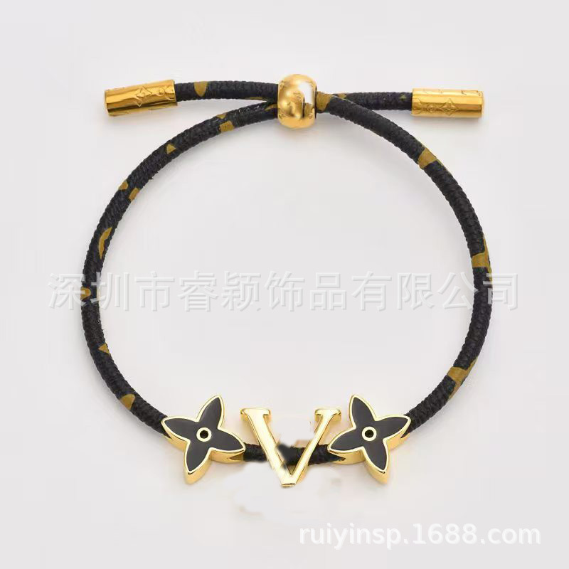 驴家手镯牛皮绳环系列几何型大牌同款中古拆皮独立包装亚马逊跨境 8
