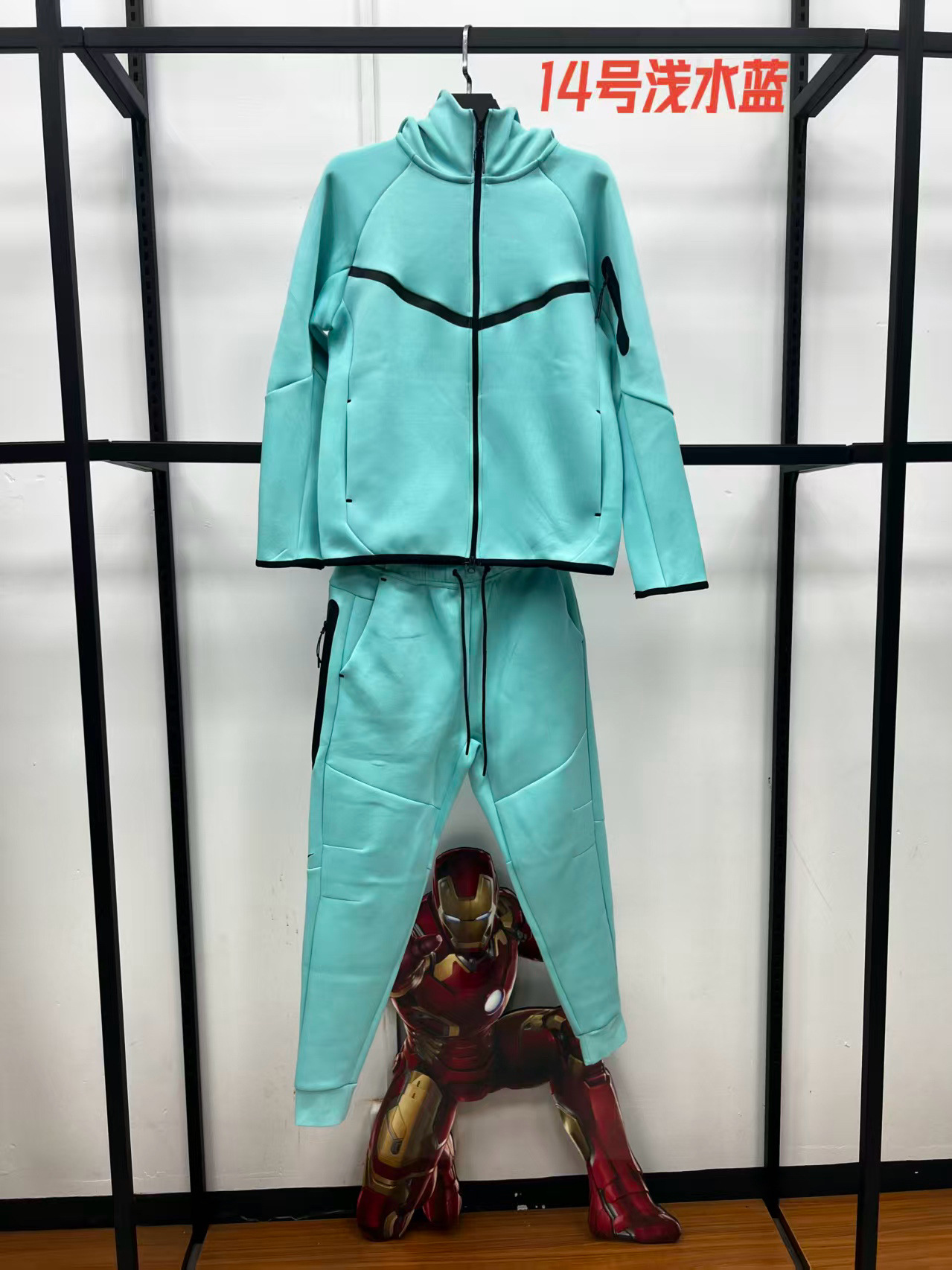 25春秋休闲运动压胶TECHFIEECE科技拉链套装外套卫裤950+496 13