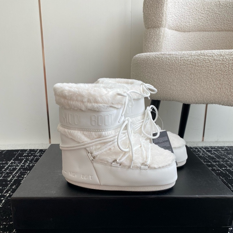 高定25ss秋冬新款月亮靴雪地靴系列内增高防滑保暖丑萌滑雪鞋短靴 41