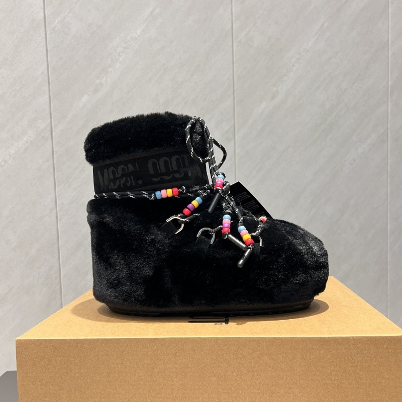 高定25ss秋冬新款月亮靴雪地靴系列内增高防滑保暖丑萌滑雪鞋短靴 10