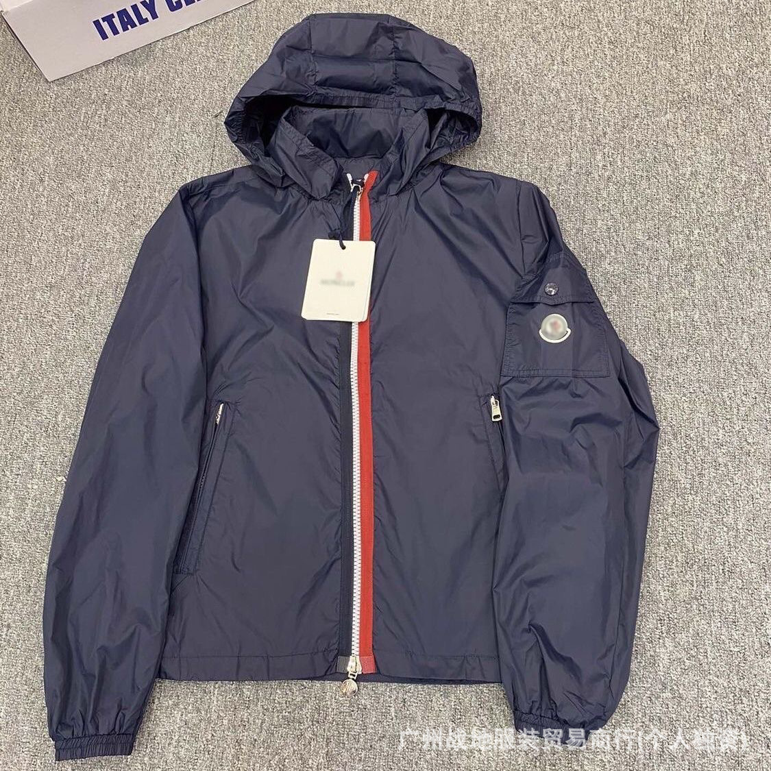 跨境高版本外贸M玛雅黑色经典羽绒服白鸭绒舒适保暖防寒连帽外套 56