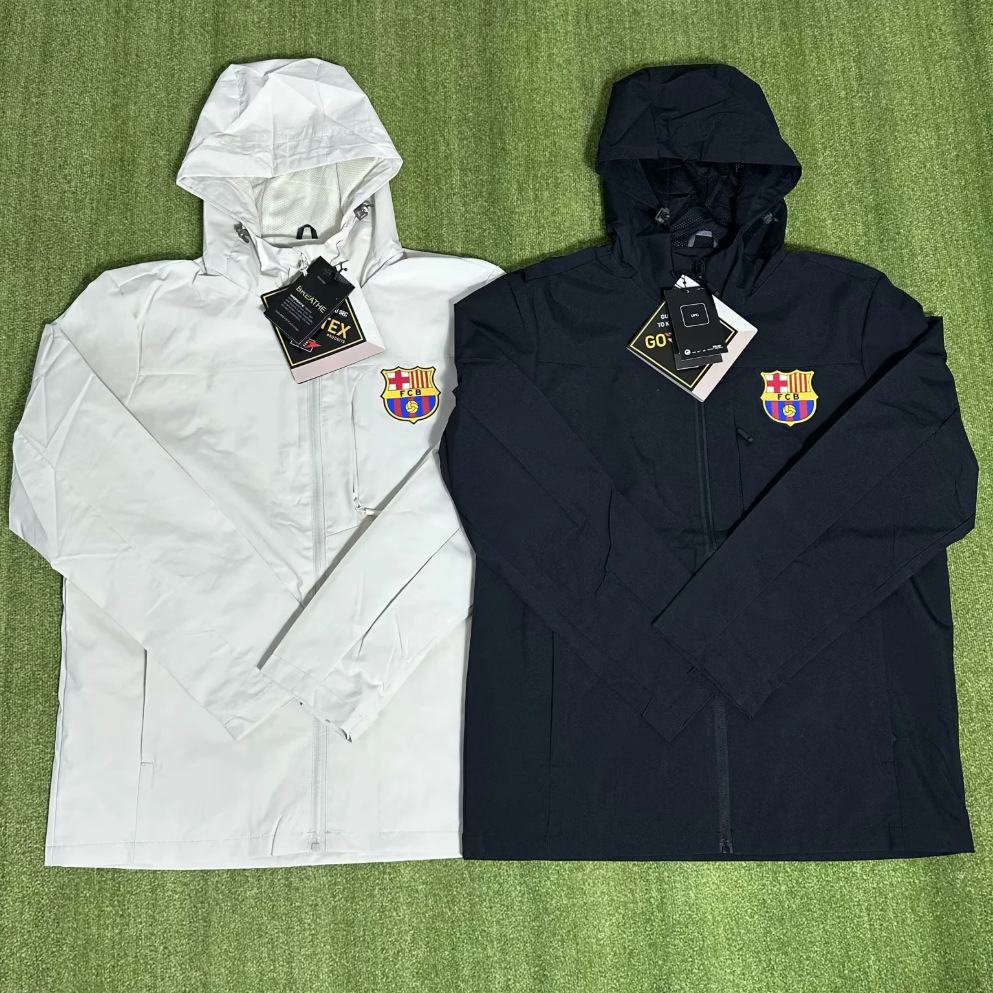巴西足球冲锋衣棉服巴黎巴萨拜仁曼城皇马切尔西男女风衣加绒薄款 5