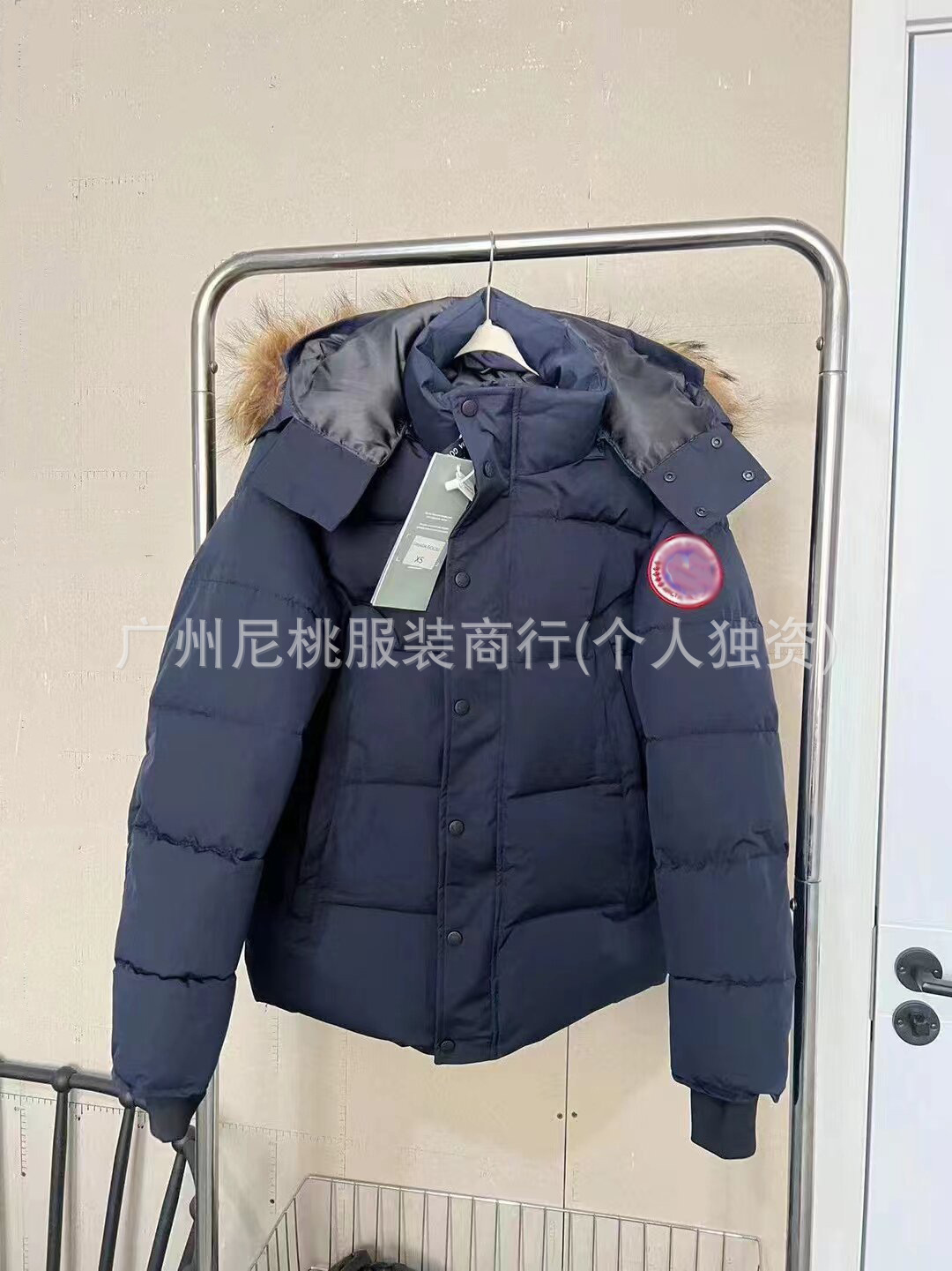 新款正确版鹅大口袋男女情侣派克棉服连帽加厚保暖防风外套 14