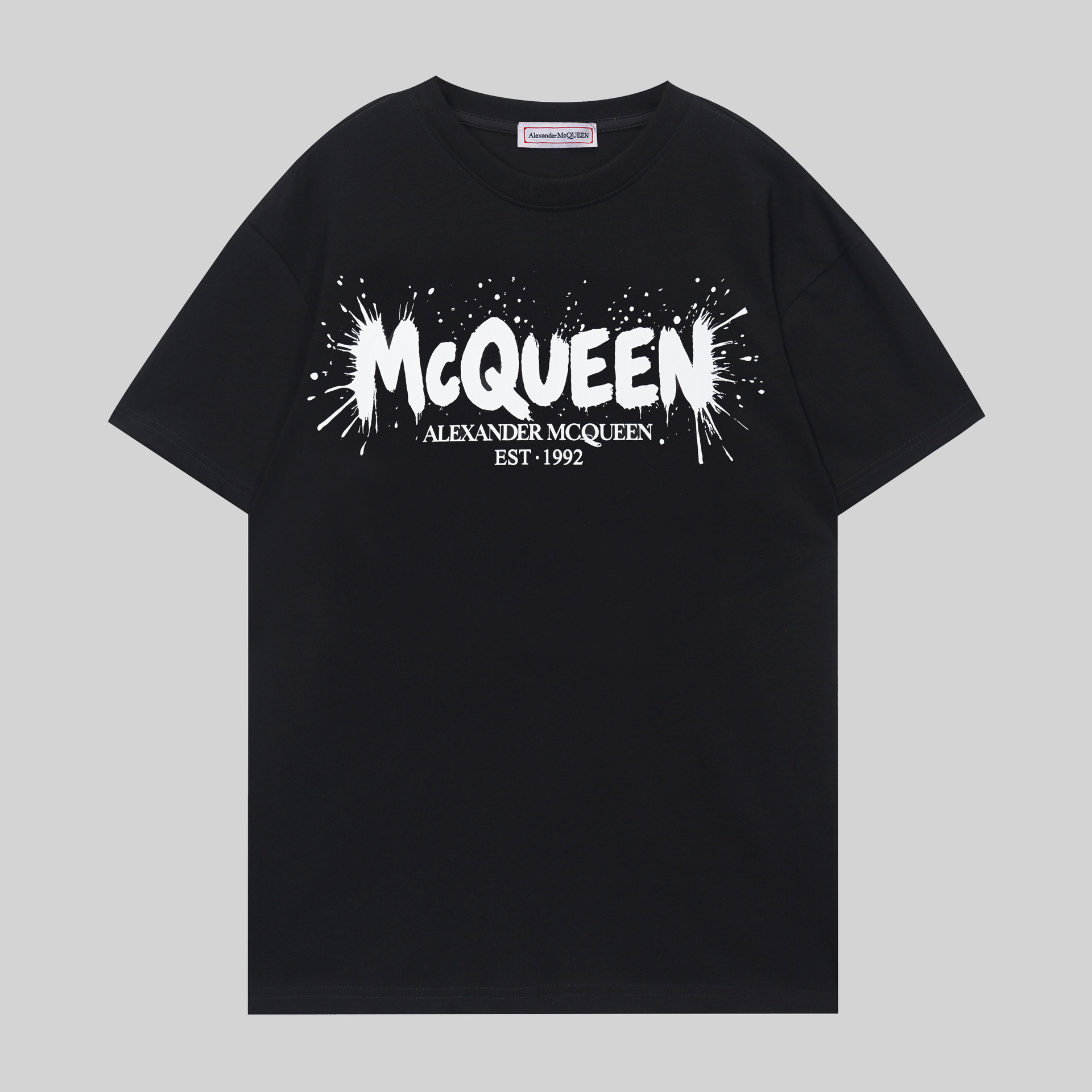 新款麦昆帽衫 跨境潮牌简约斑点字母Alexander Mcqueen连帽卫衣男 19