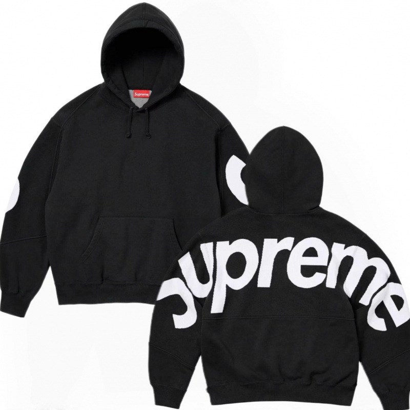 高版本supreme25SS 潮牌HOODED SWEATSHIRT 大LOGO加绒帽衫卫衣 30