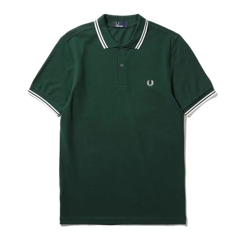 棉夏季麦穗polo衬衫休闲短袖男士包邮重磅刺绣翻领新款潮流透气 15