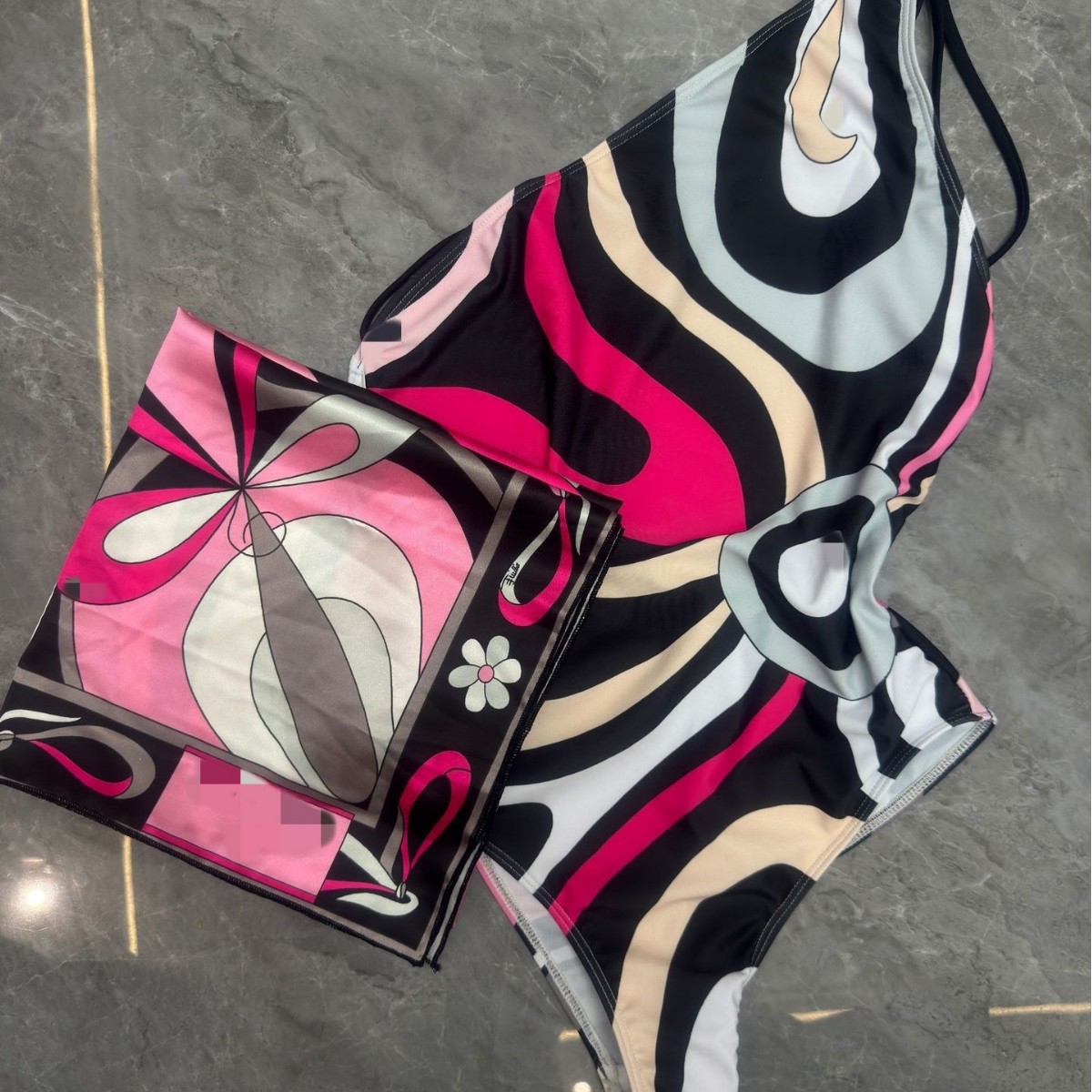 2026条纹比基尼泳衣丝巾Stripedbikiniscarfswimwearsarong 6