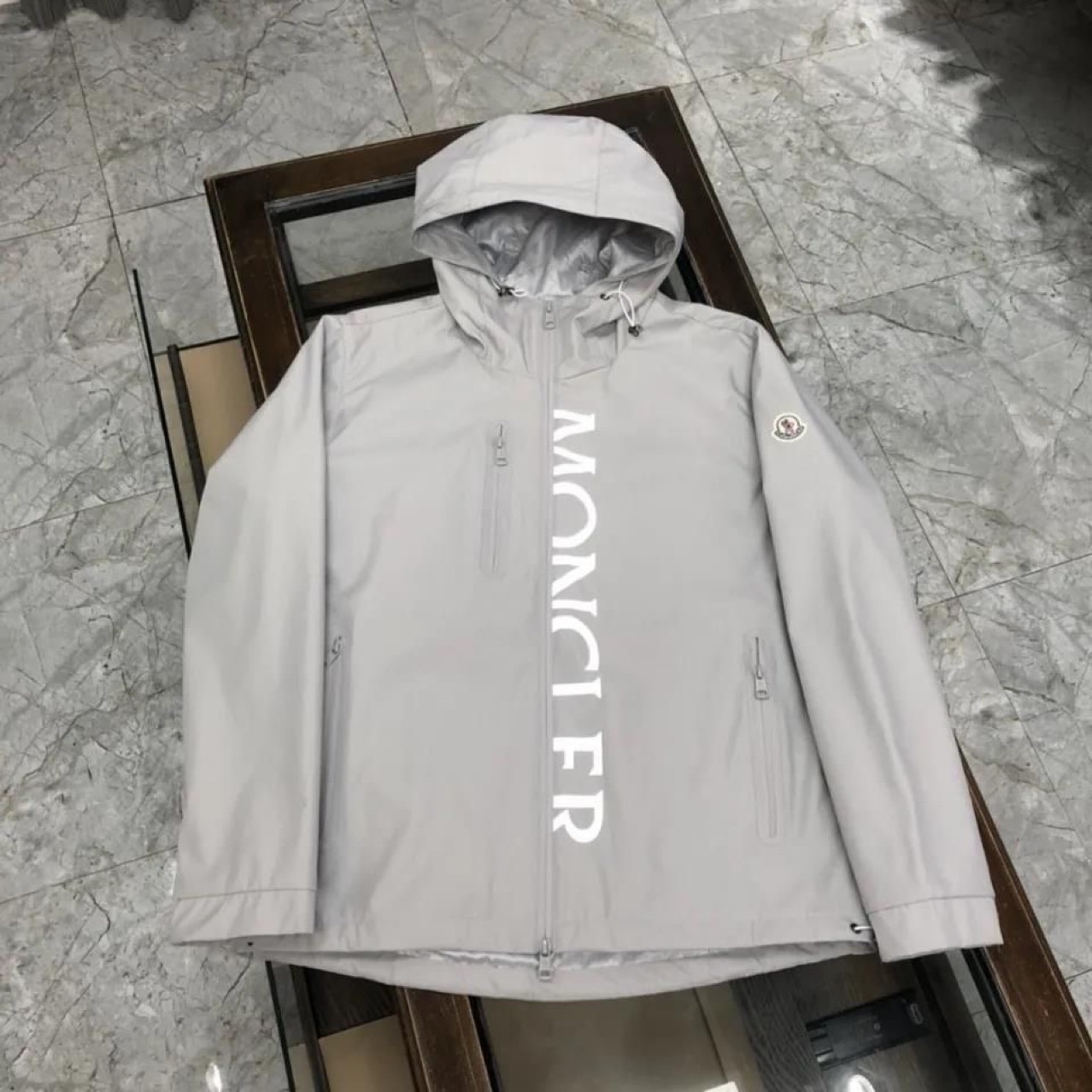 秋冬季时尚潮流休闲夹克连帽纯色立领青少年加棉上衣外套春秋款 2