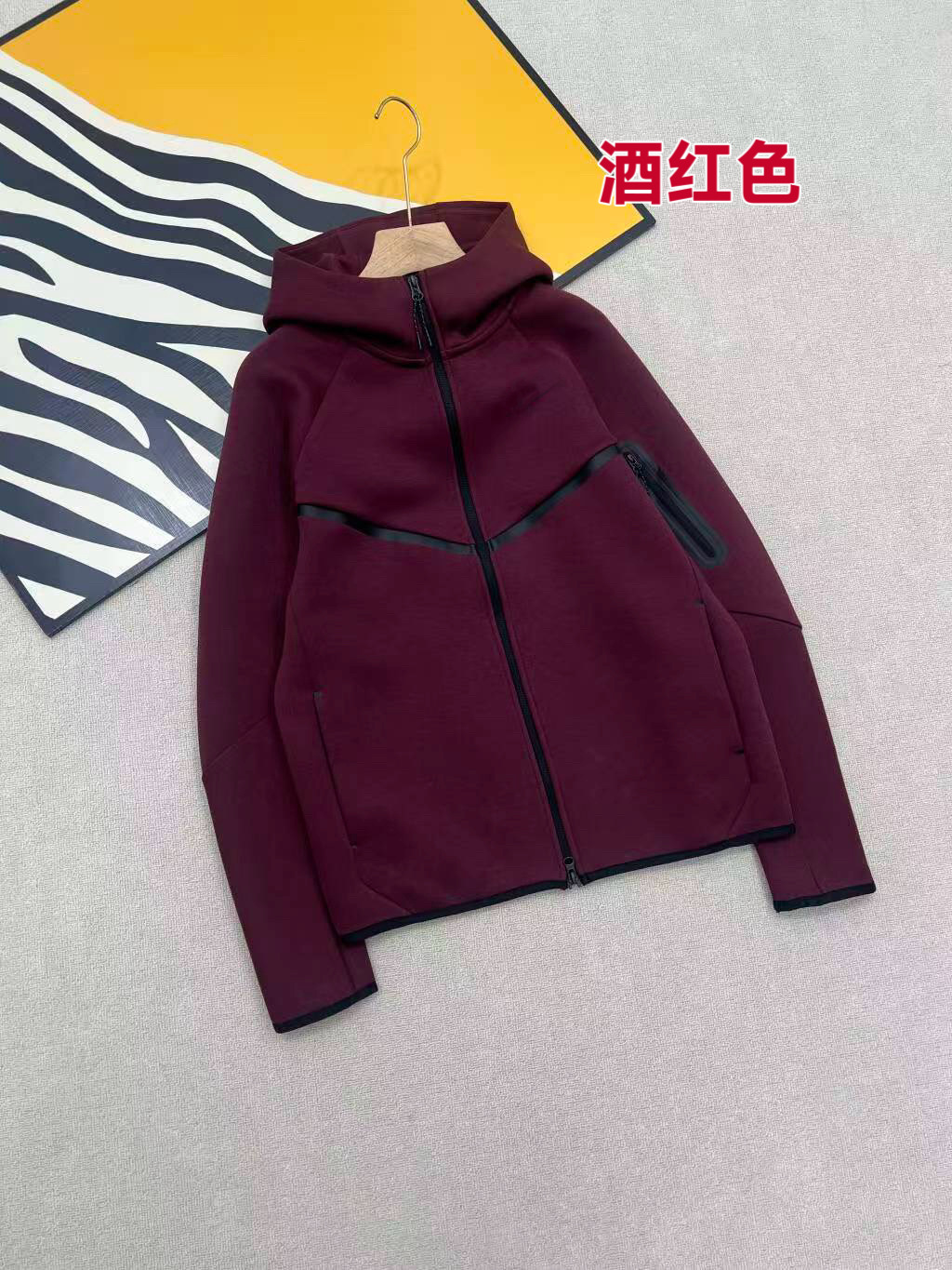 25春秋休闲运动压胶TECHFIEECE科技拉链套装外套卫裤950+496 8