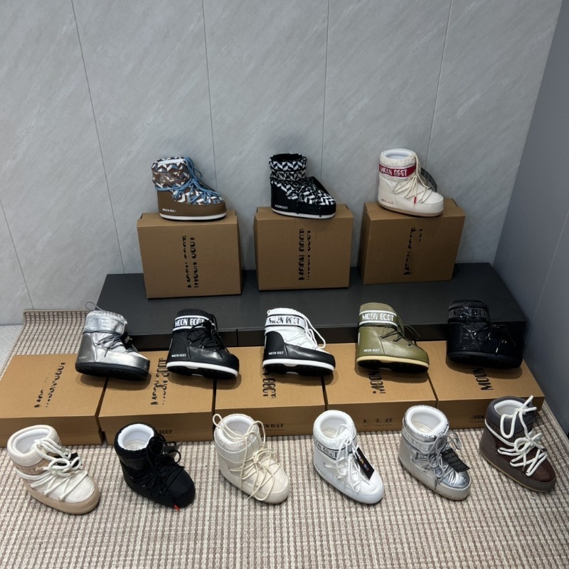 高定25ss秋冬新款月亮靴雪地靴系列内增高防滑保暖丑萌滑雪鞋短靴 4