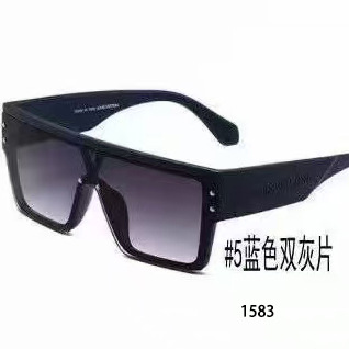 2025新款欧美网红字母爆款大框镜片白水银金印花潮流墨镜男女同款 8