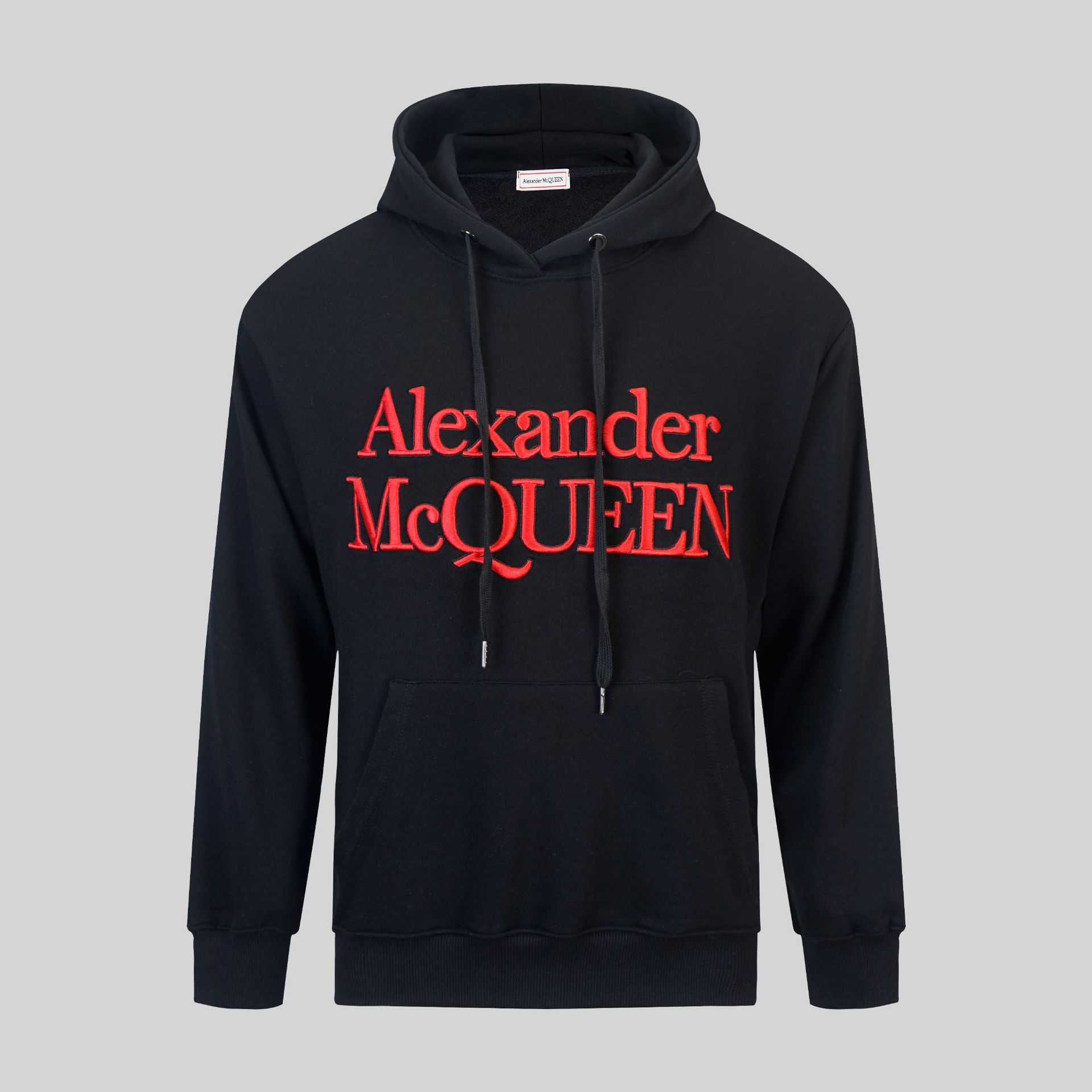 麦昆帽衫 跨境潮牌Alexander Mcqueen字母涂鸦炫彩男女款连帽卫衣 4
