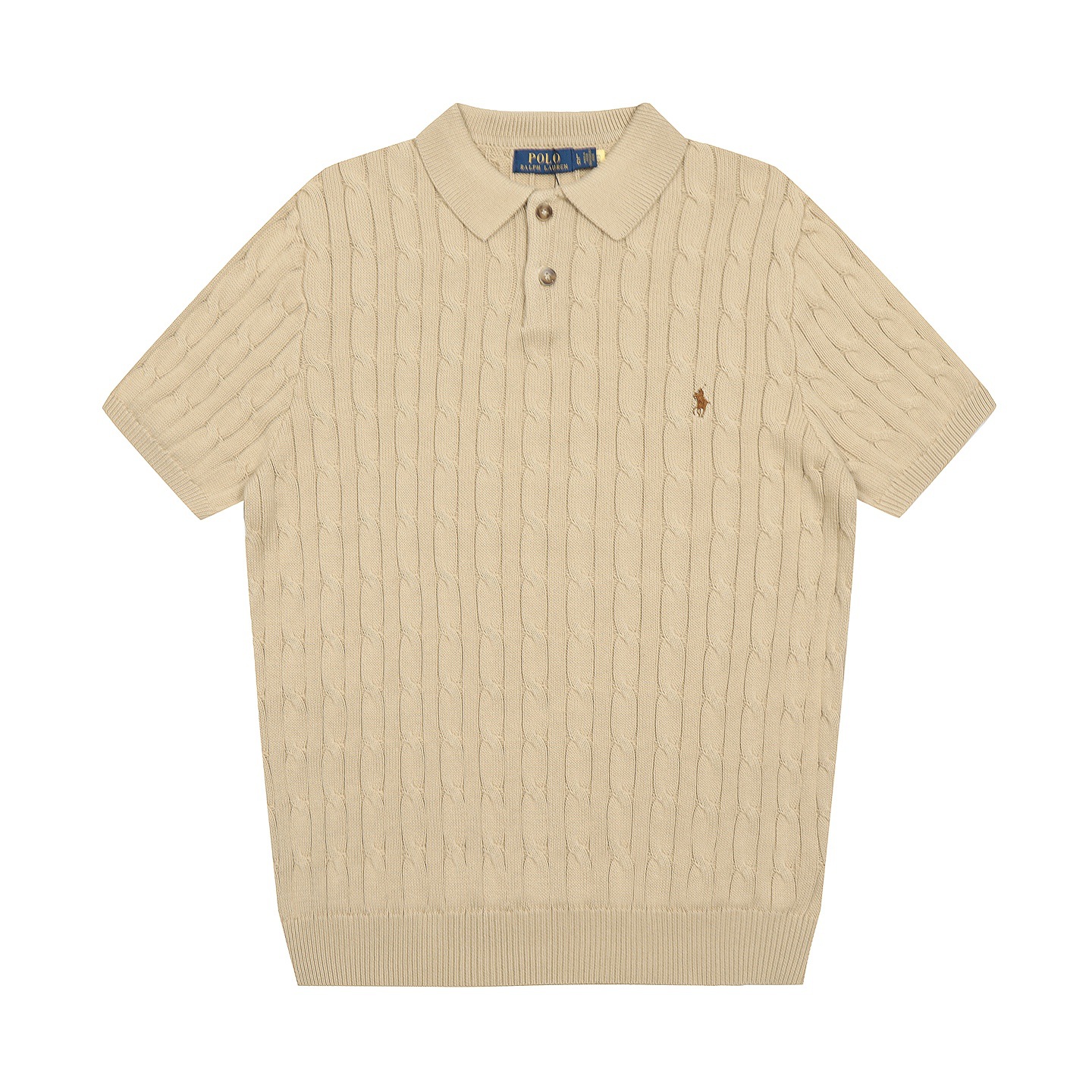 RL拉夫夏季POLO翻领纯色小马刺绣logo针织男女同款短袖可扫码 5
