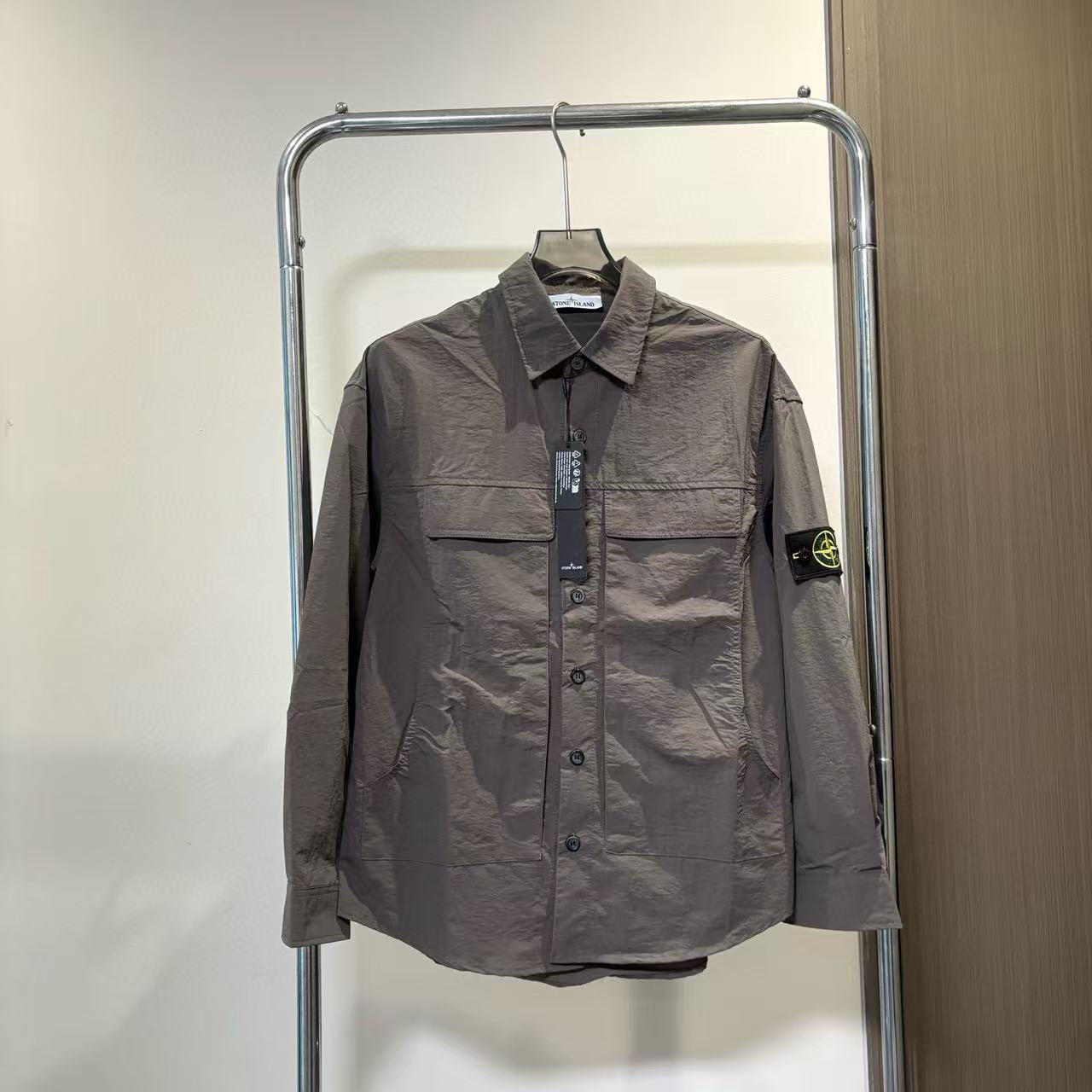 深空灰长袖衬衫