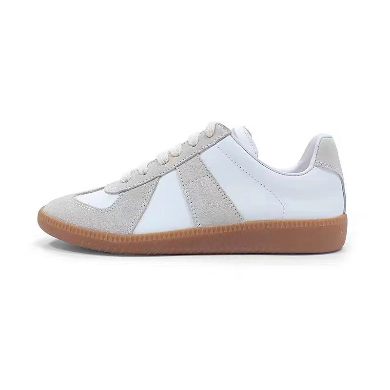 马吉拉M6德训鞋女真皮小白鞋百搭休闲板鞋情侣平底复古阿甘运动鞋 5