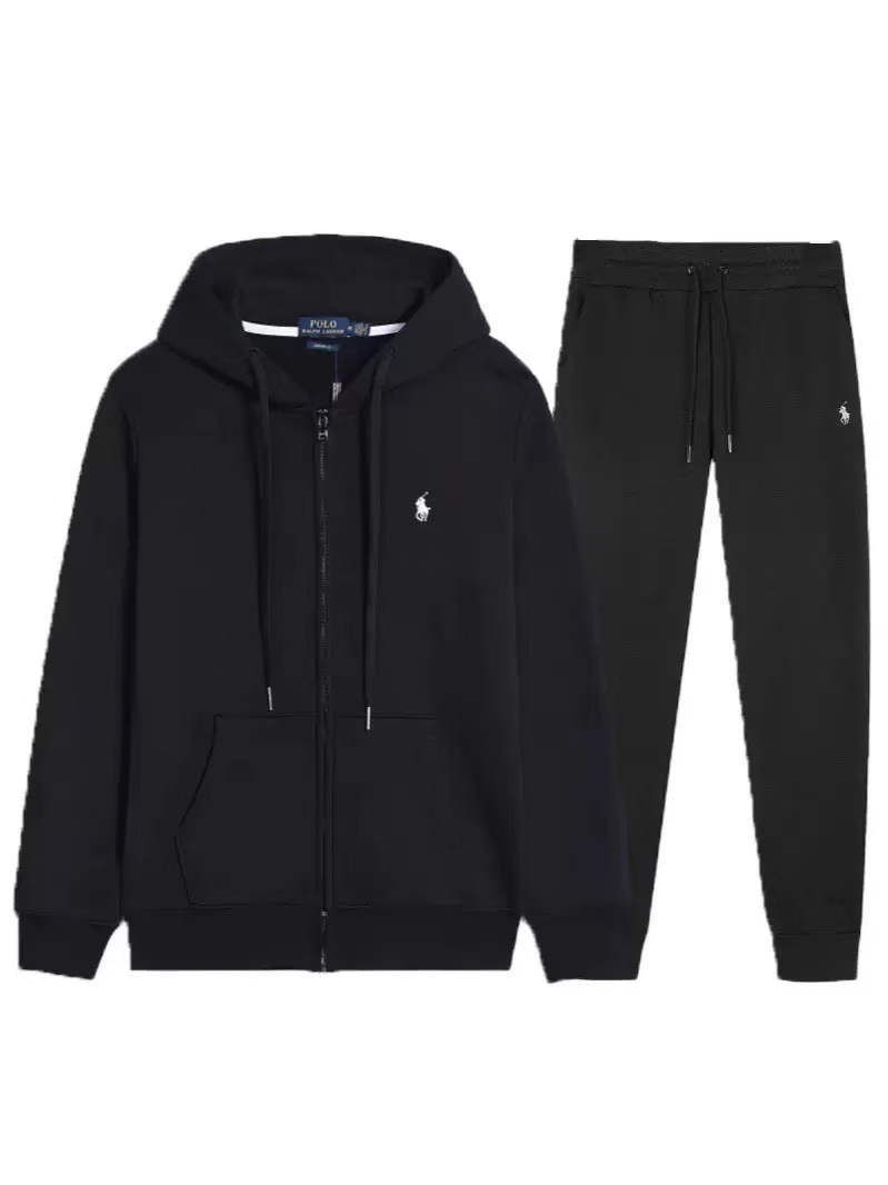 拉链套装黑色白标