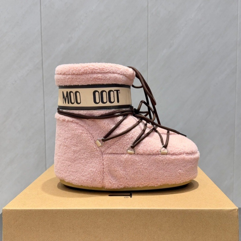 高定25ss秋冬新款月亮靴雪地靴系列内增高防滑保暖丑萌滑雪鞋短靴 31