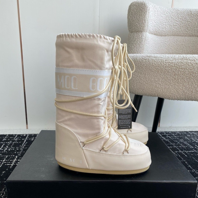 高定25ss秋冬新款月亮靴雪地靴系列内增高防滑保暖丑萌滑雪鞋短靴 11