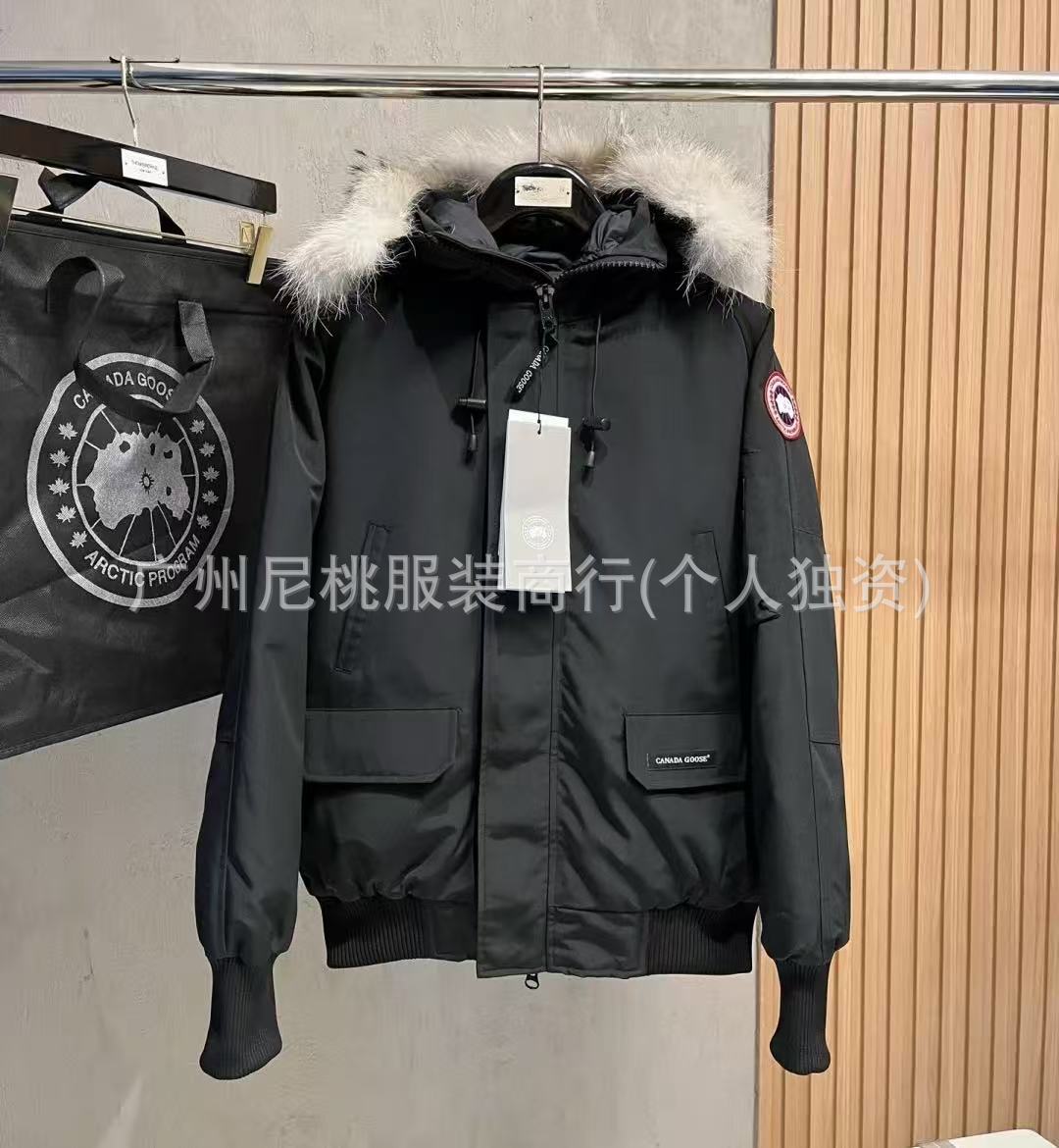 新款正确版鹅大口袋男女情侣派克棉服连帽加厚保暖防风外套 18