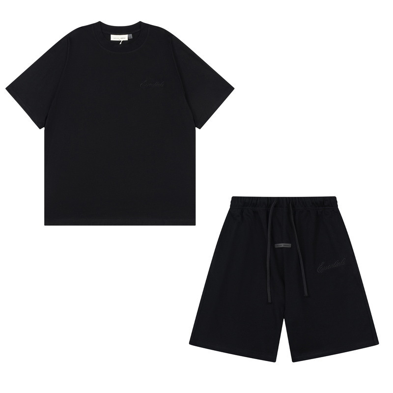 新款FEAR OF GOD ESSENTIALS植绒字母男女休闲宽松加绒连帽卫衣潮 9