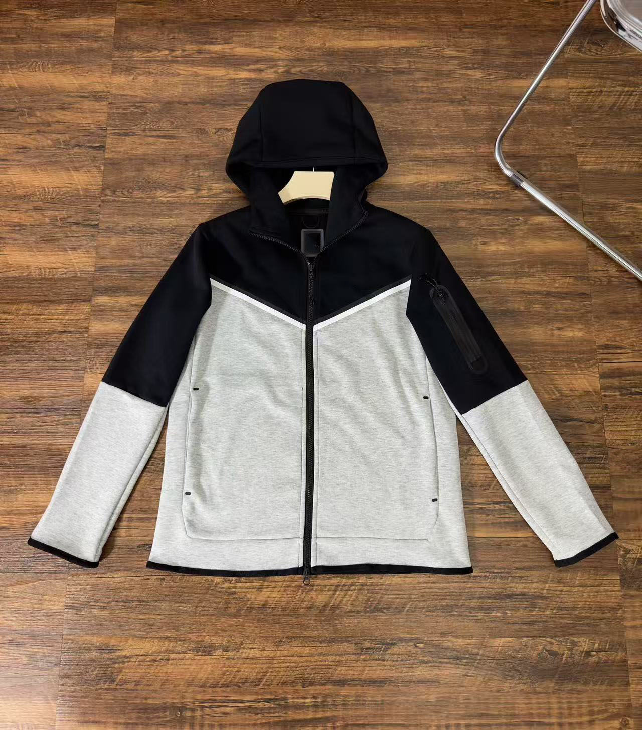 黑拼灰半袖上衣