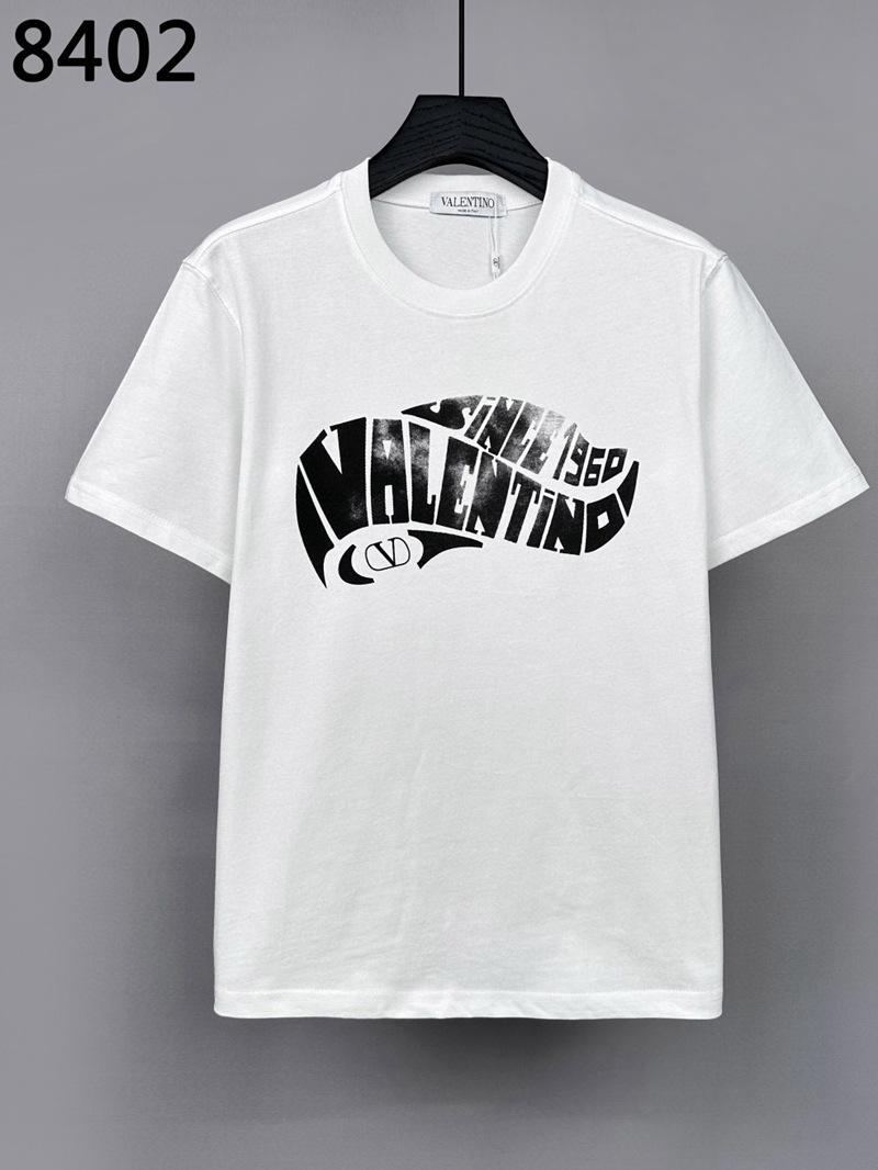华伦微阔版字母印花短袖T恤240克纯棉圆领T男士短袖上衣跨境半袖T 7