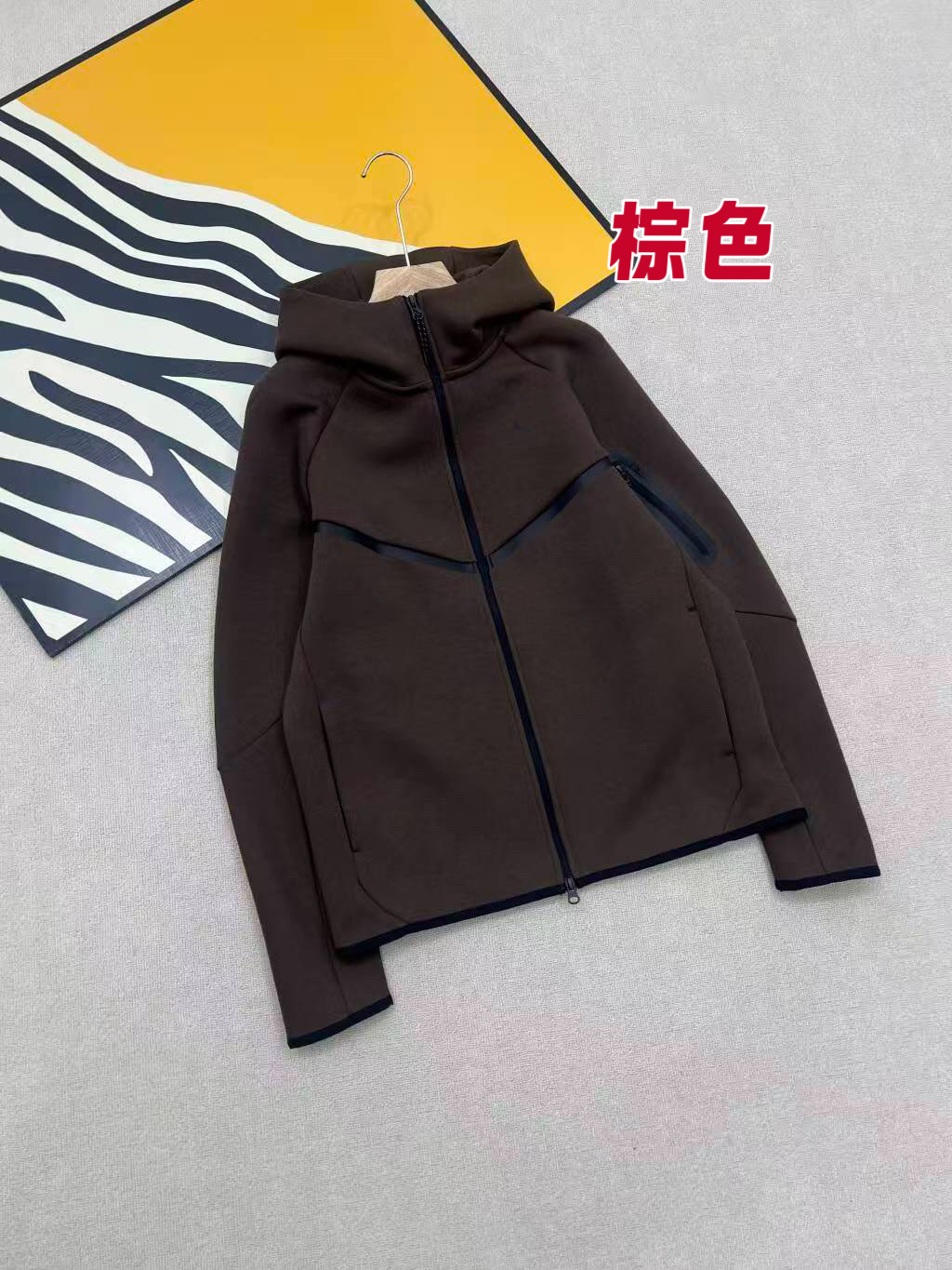 25春秋休闲运动压胶TECHFIEECE科技拉链套装外套卫裤950+496 39