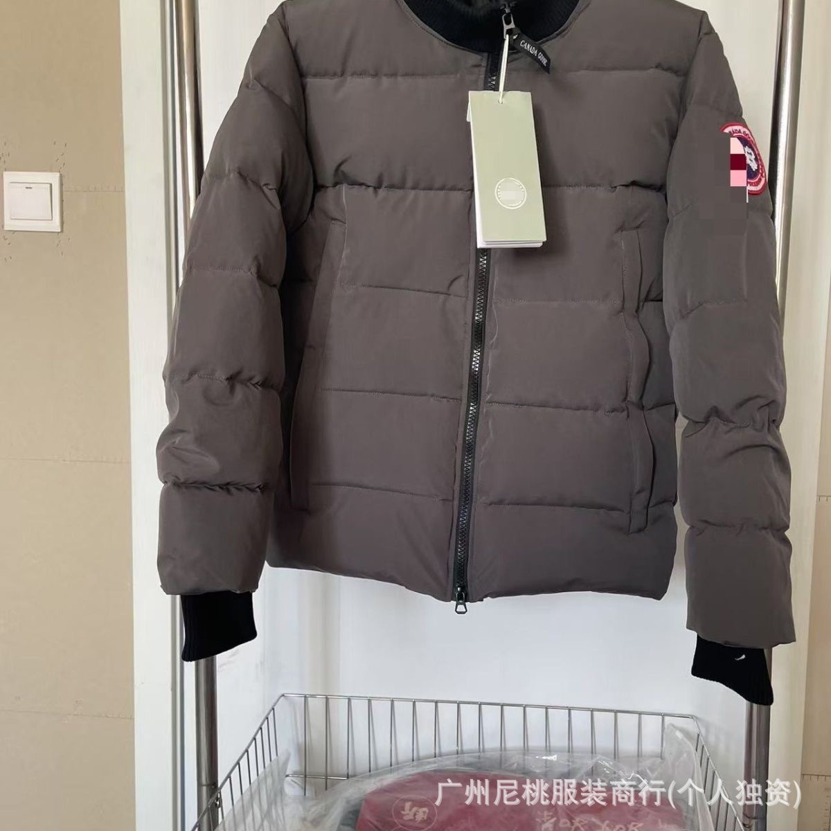 新款正确版鹅大口袋男女情侣派克棉服连帽加厚保暖防风外套 17