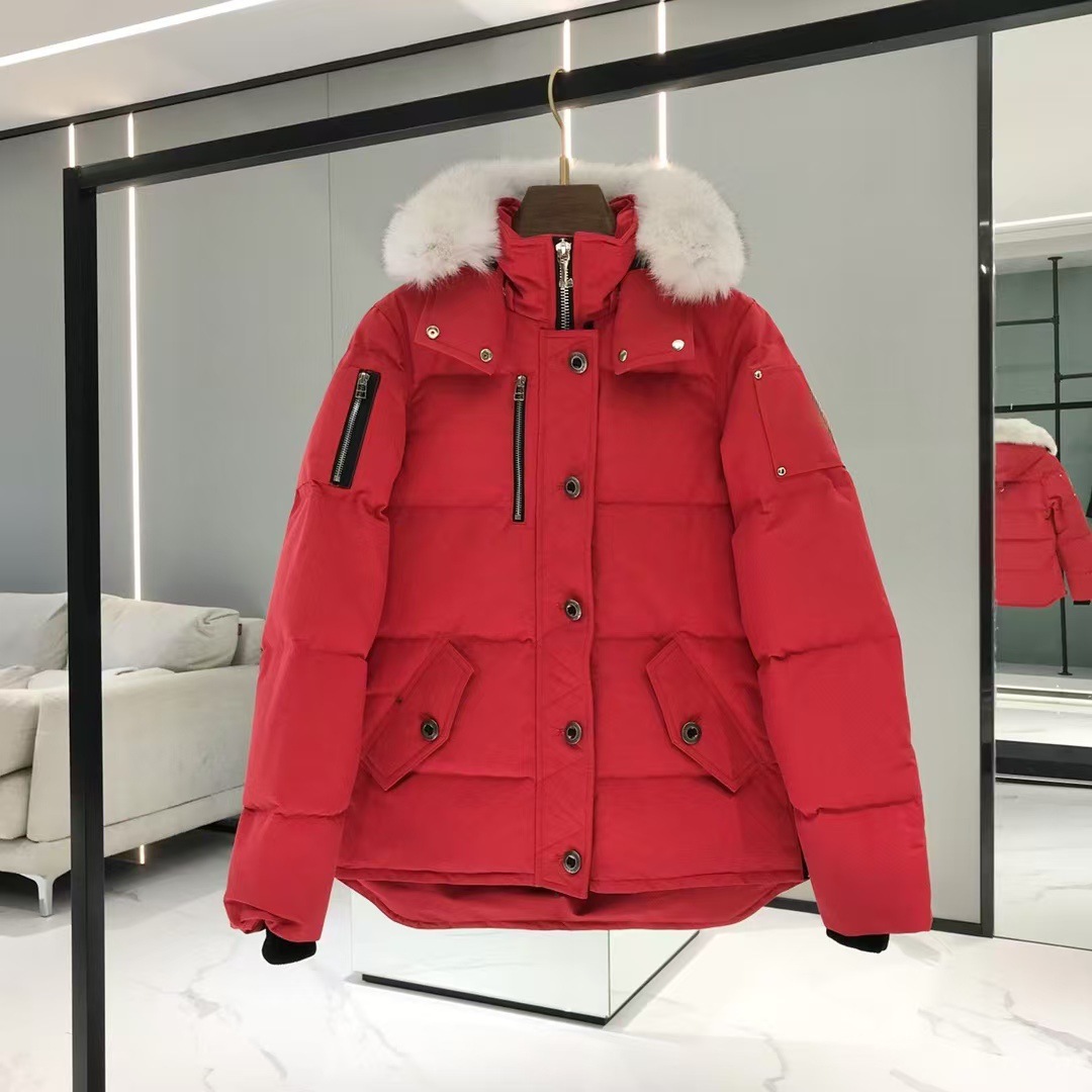 Moose剪刀羽绒服06款05款男女同款情侣外套狐狸毛领户外滑雪装 8