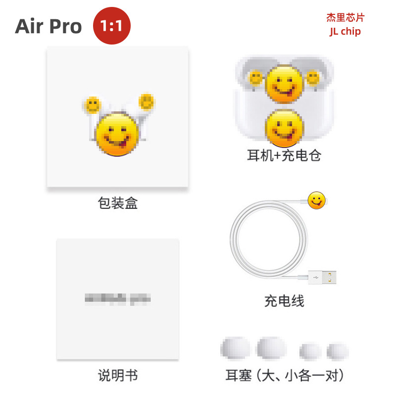 跨境新Airpo洛达1562A二三四代蓝牙耳机五代pro2无线TWS降噪ANC 7