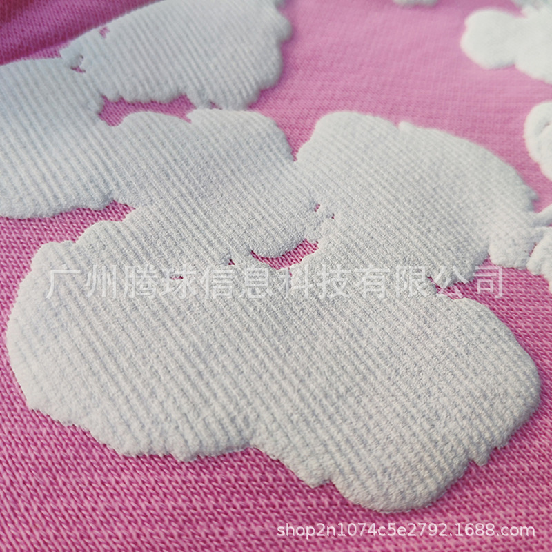黑线正确版450G发泡木棉花卫衣连帽衫牛仔眼泪Denim Tears Hoodie 4