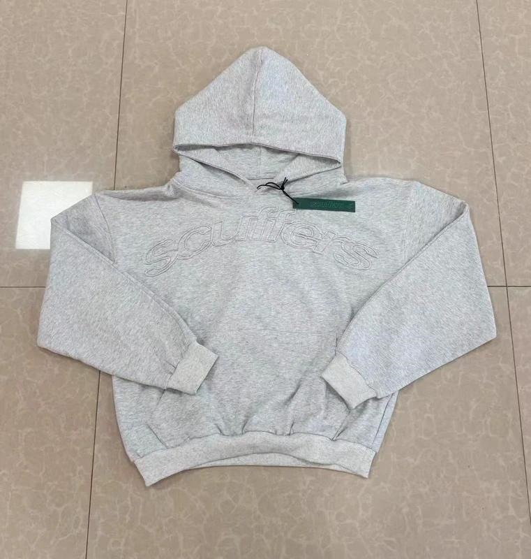 跨境scuffers印花刺绣卫衣纯色连帽衫休闲宽松运动上衣外贸男女装 6