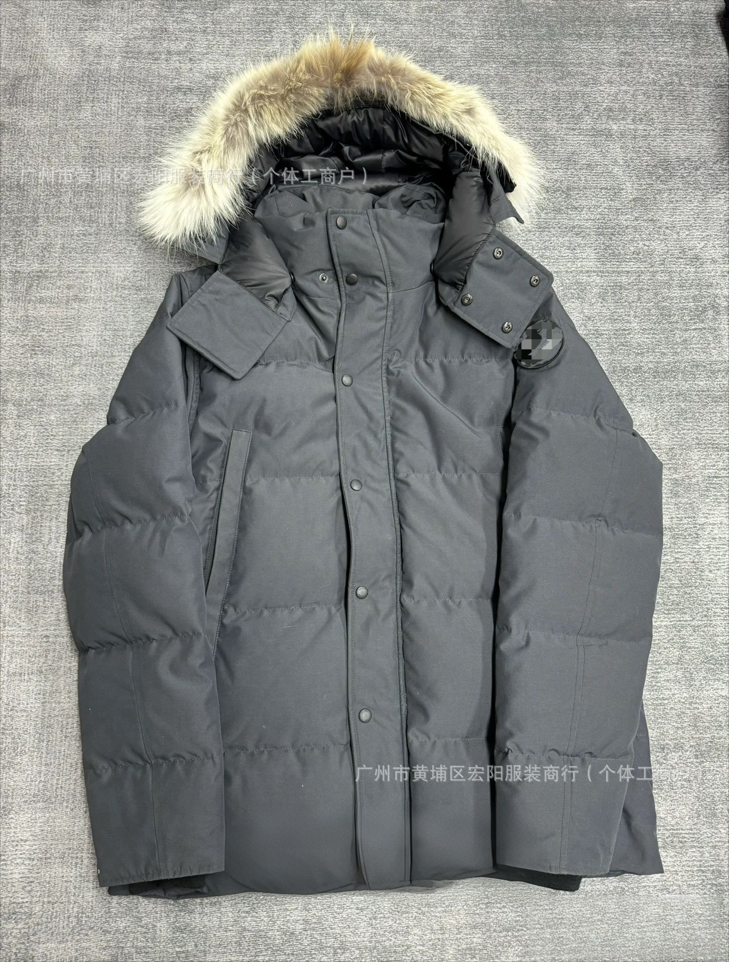 29款大鹅毛领大口袋男女同款派克棉服宽松连帽加厚保暖中长款外套 28