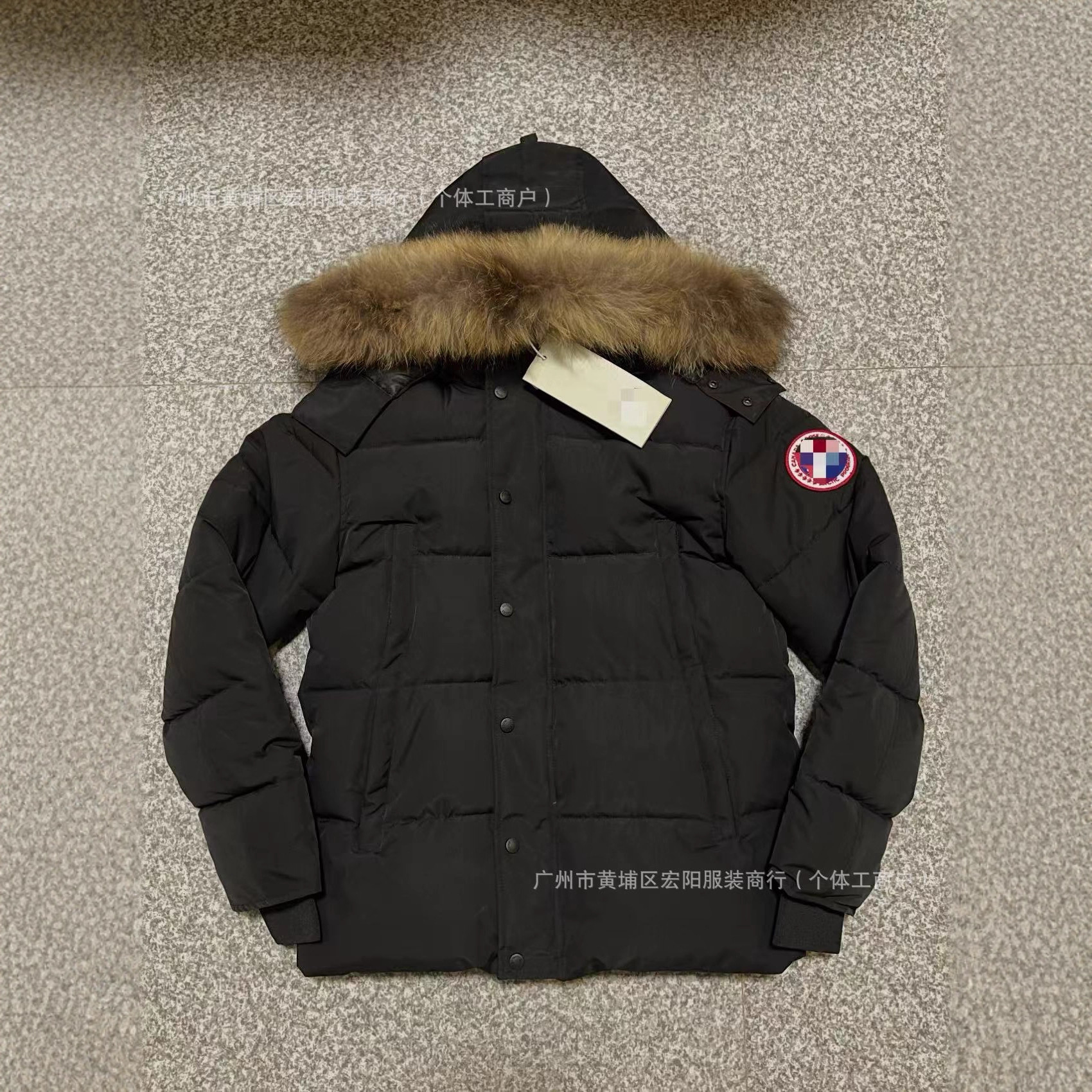 29款大鹅毛领大口袋男女同款派克棉服宽松连帽加厚保暖中长款外套 2