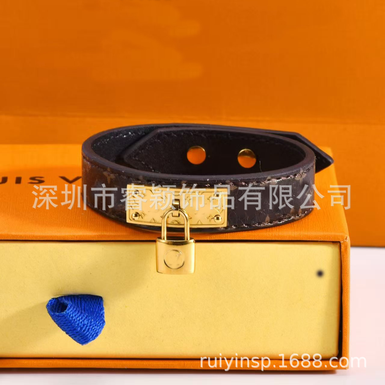 驴家手镯牛皮绳环系列几何型大牌同款中古拆皮独立包装亚马逊跨境 25