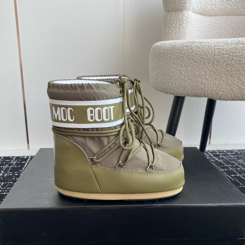 高定25ss秋冬新款月亮靴雪地靴系列内增高防滑保暖丑萌滑雪鞋短靴 19