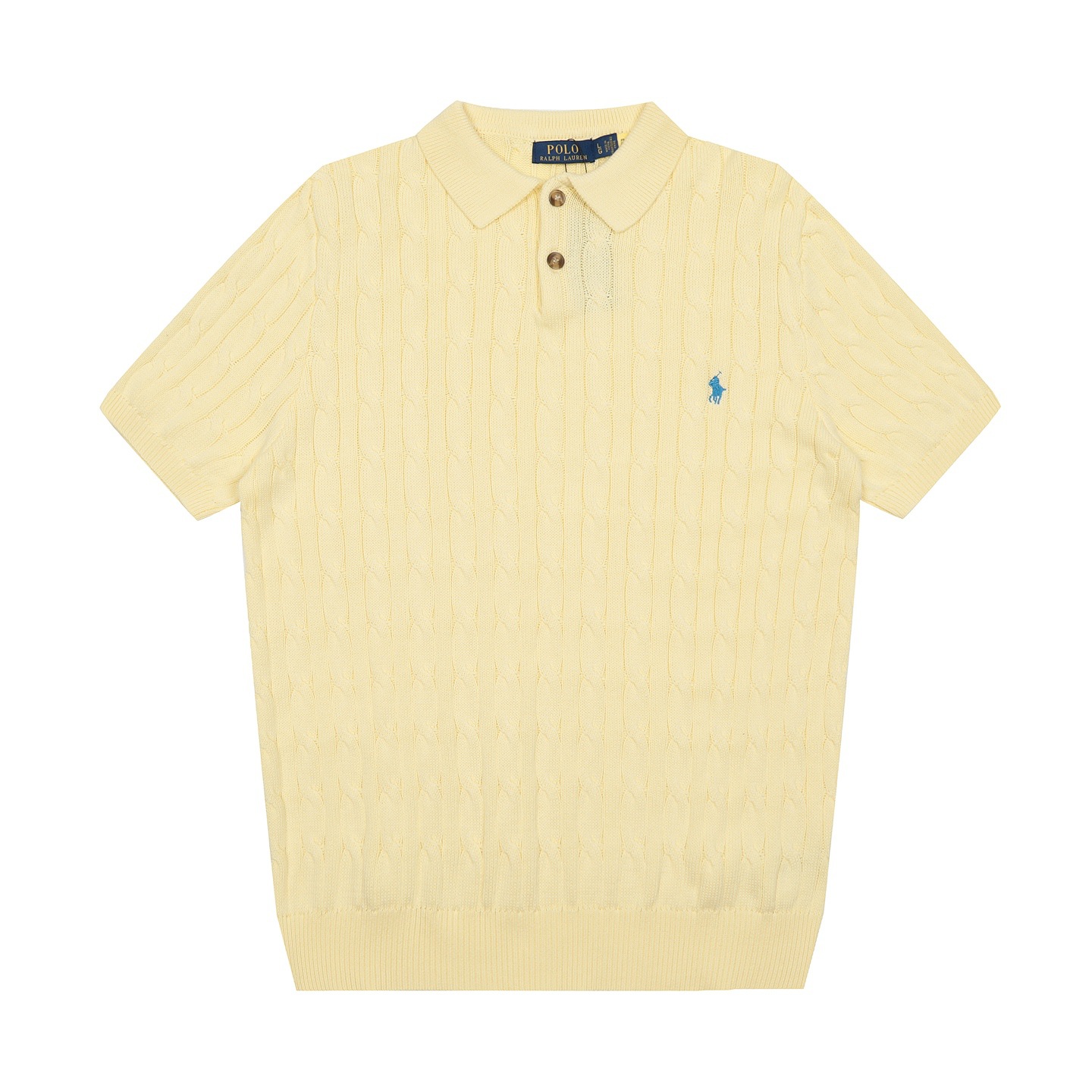 RL拉夫夏季POLO翻领纯色小马刺绣logo针织男女同款短袖可扫码 3