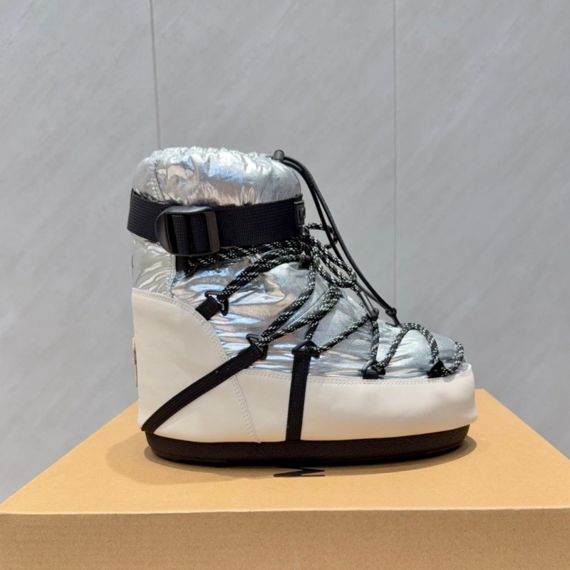 高定25ss秋冬新款月亮靴雪地靴系列内增高防滑保暖丑萌滑雪鞋短靴 17