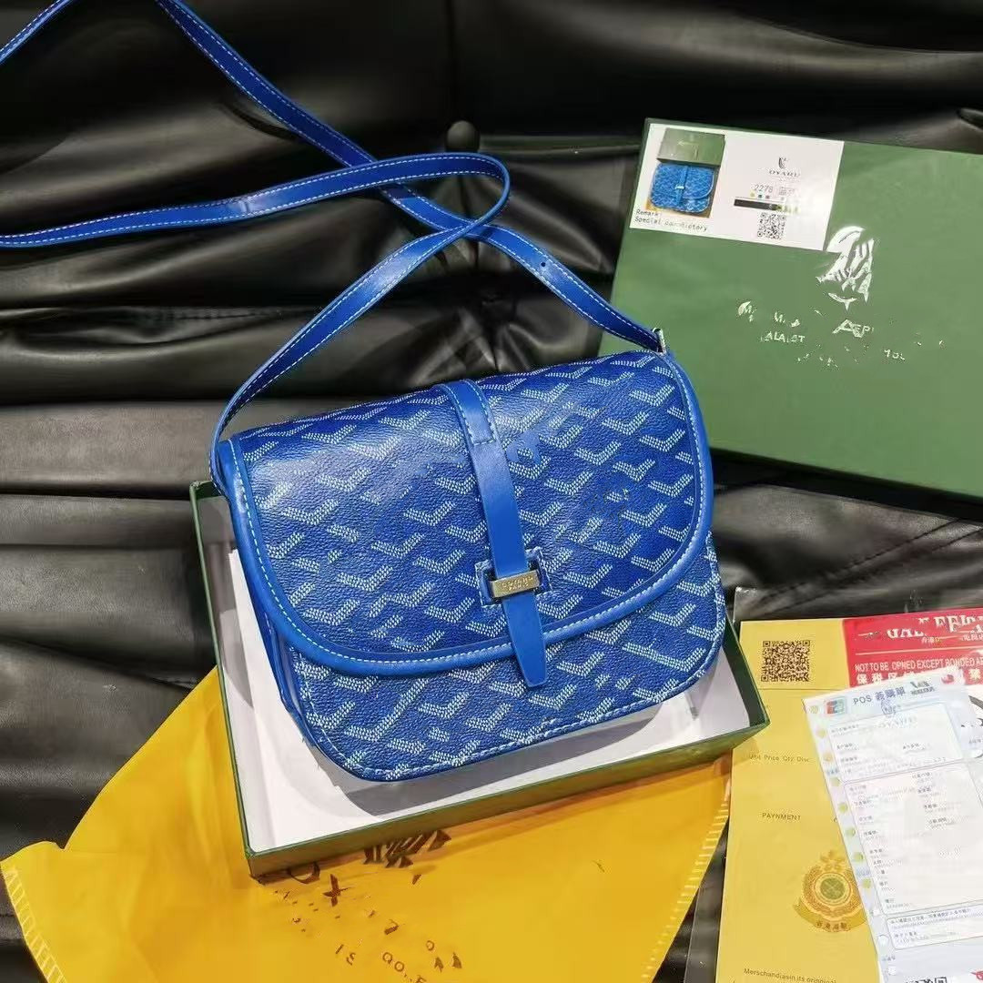 新款狗牙马鞍包男女同款邮差包 单肩斜跨印花女包包潮流时尚百搭 9