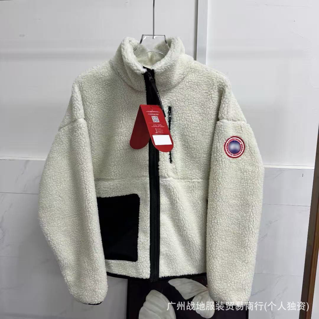 女款羊羔绒白色