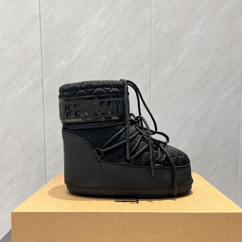 高定25ss秋冬新款月亮靴雪地靴系列内增高防滑保暖丑萌滑雪鞋短靴 24