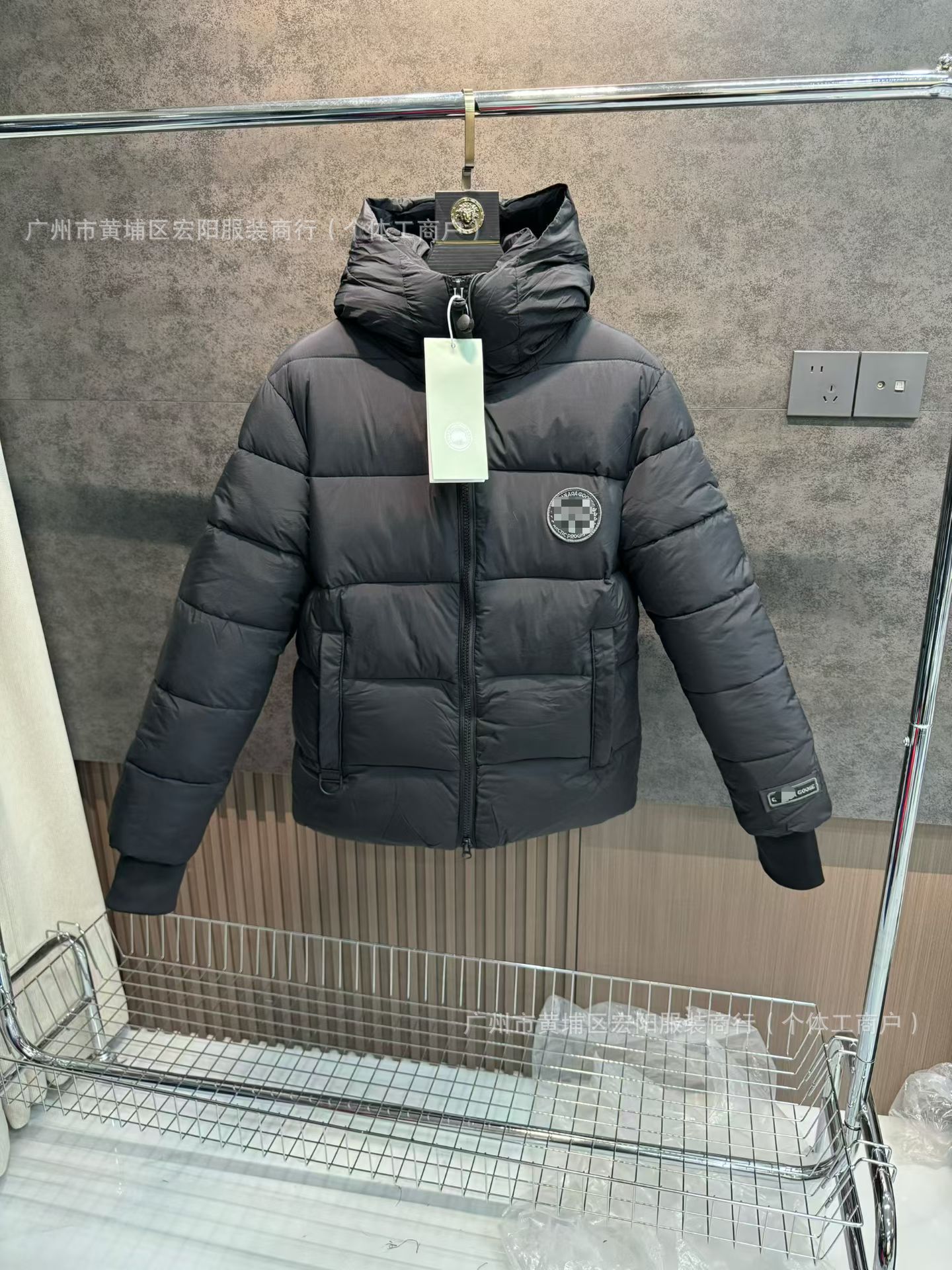 29款大鹅毛领大口袋男女同款派克棉服宽松连帽加厚保暖中长款外套 12