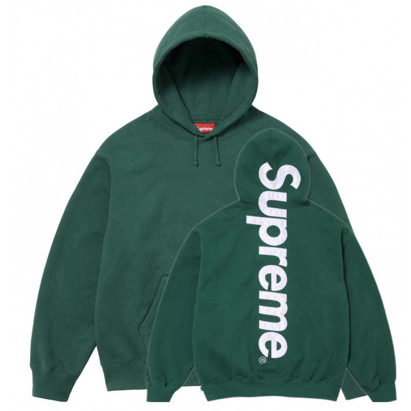高版本supreme25SS 潮牌HOODED SWEATSHIRT 大LOGO加绒帽衫卫衣 15