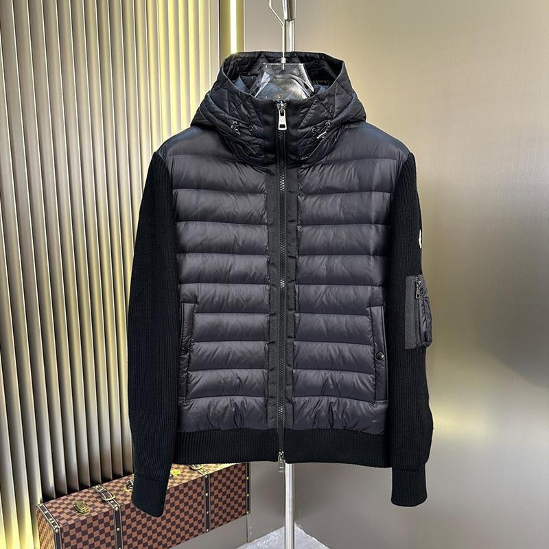 跨境高版本正确M家针织连帽情侣款保暖棉服