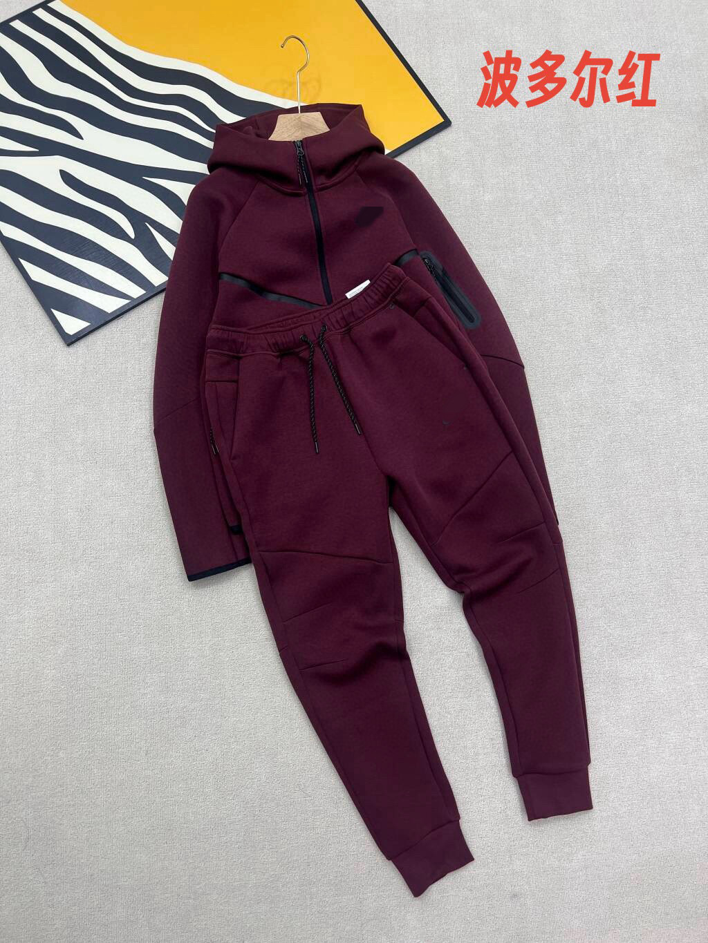 25春秋休闲运动压胶TECHFIEECE科技拉链套装外套卫裤950+496 11