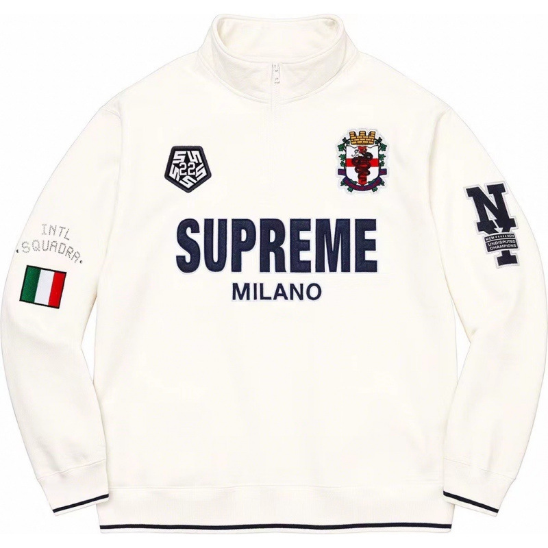 高版本supreme25SS 潮牌HOODED SWEATSHIRT 大LOGO加绒帽衫卫衣 52