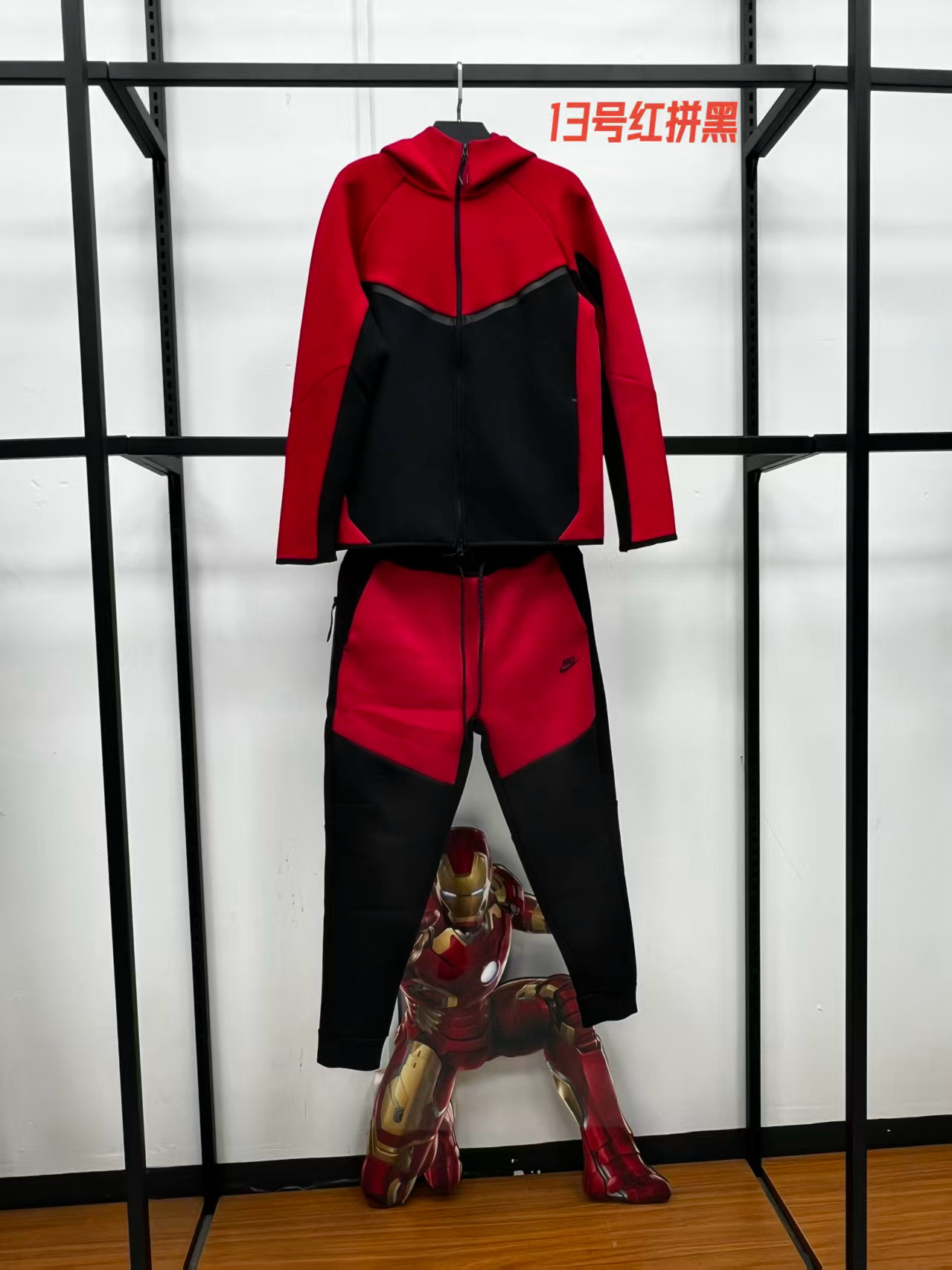 25春秋休闲运动压胶TECHFIEECE科技拉链套装外套卫裤950+496 7