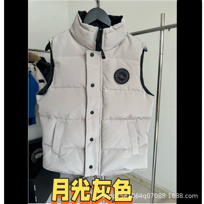 加拿大新款高版黑标大鹅羽绒马甲外套男女立领保暖潮流百搭背心衣 6